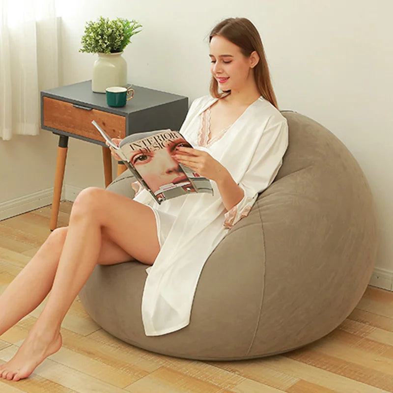 Inflatable PVC Lounger Sofa - Comfortable Single-Seater for Living Room